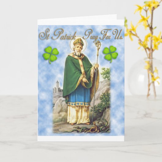 Carte Prière St Patrick (Fleur jaune)