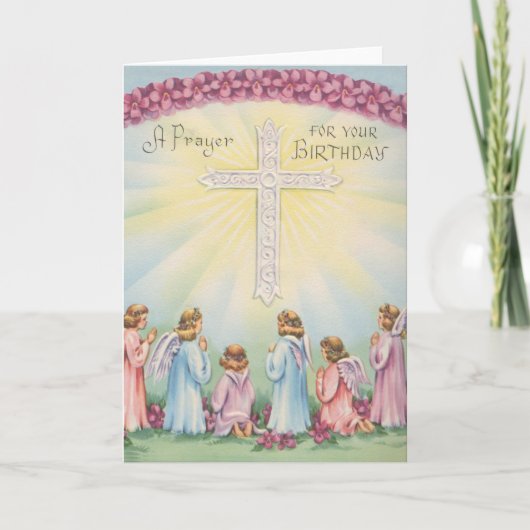 Carte Prières Anniversaires Des Anges (Devant)