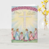 Carte Prières Anniversaires Des Anges (Fleur jaune)