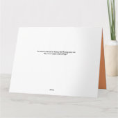 Carte Prières et sympathie Coneflower orange pourpre (Dos)