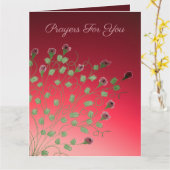 Carte Prières Pour Votre Perte (Fleur jaune)