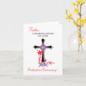 Carte Priest 35ème anniversaire de l'Ordination Croix no (Fleur jaune)