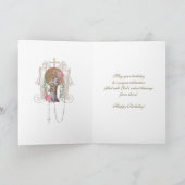 Carte Priest Birthday Blessings (Intérieur)