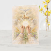 Carte Priest Ordination Anniversary Eucharistic (Fleur jaune)