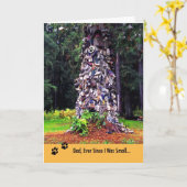 Carte Priest River Chaussure Tree, Papa, Anniversaire (Fleur jaune)