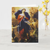 CARTE PRIEZ À NOTRE DAME À L'UNTIER DES NOEUDS. (Fleur jaune)