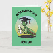 Carte Priez Mantis Diplôme Personnalisé (Fleur jaune)