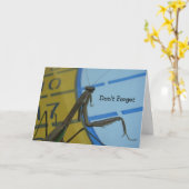 Carte Priez Mantis, n'oubliez pas (Fleur jaune)