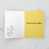 Carte Priez Ne vous inquiétez pas Religieux Abeille de M (Intérieur)