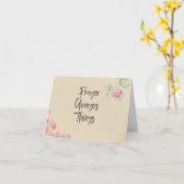 Carte Priez pour vous (Fleur jaune)