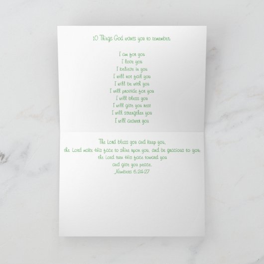 Carte Priez pour vous (Intérieur)