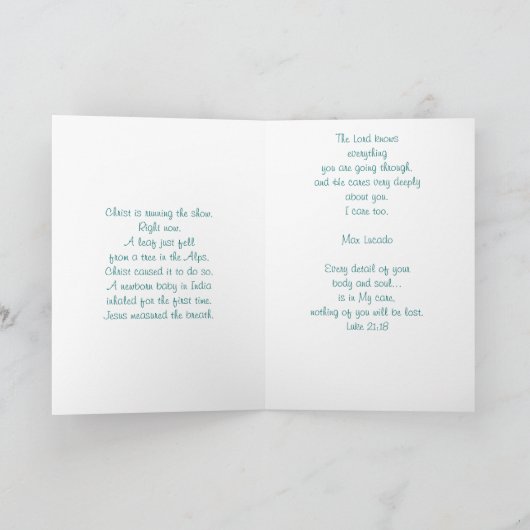 Carte Priez pour vous (Intérieur)