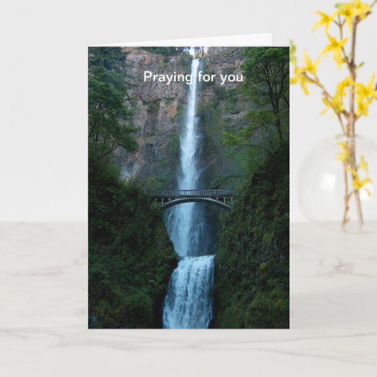 Carte Priez pour vous (Fleur jaune)