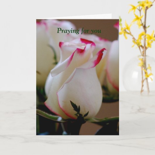 Carte Priez pour vous (Fleur jaune)