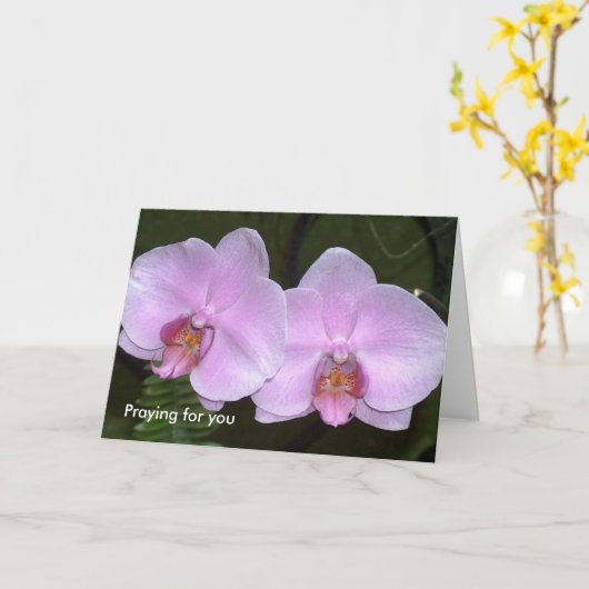 Carte Priez pour vous (Fleur jaune)