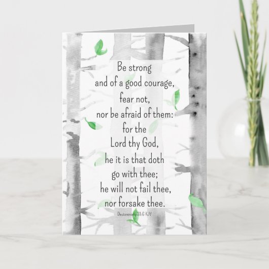 Carte Priez Pour Vous Encouragement Religieux Aspen Tree (Devant)