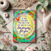 Carte "Priez pour vous" Inspiritisme