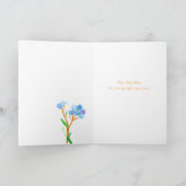 Carte Priez Pour Vous Oubliez Moi Pas Les Fleurs (Intérieur)