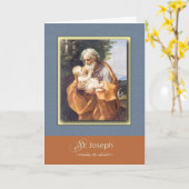 Carte Priez St. Joseph pour nous (Fleur jaune)