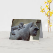Carte Primates de la vie sauvage (Fleur jaune)