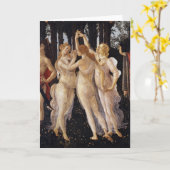 Carte Primavera, trois grâces, par Sandro Botticelli (Fleur jaune)