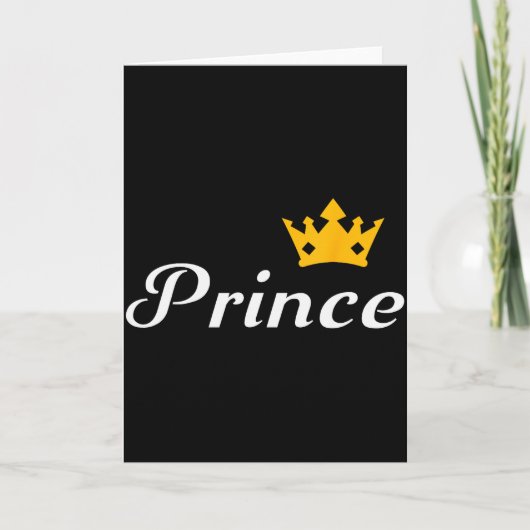 Carte Prince Boys Men Family Matching Valentines Day (Devant)