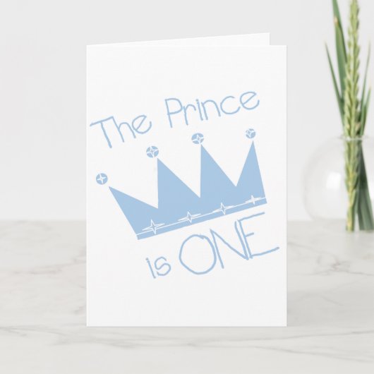 Carte Prince Crown 1er Anniversaire Tshirts et cadeaux (Devant)