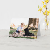 Carte Prince George avec chien (Fleur jaune)