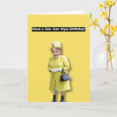 Carte Prince George Have a Gan-Gan Birthday ! (Fleur jaune)