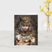 Carte Prince tribal africain (Fleur jaune)