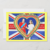 Carte Prince William et Catherine Royal Mariage (Devant)