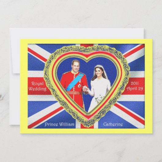 Carte Prince William et Catherine Royal Mariage (Devant)
