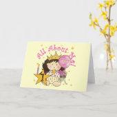 Carte Princess All About Me 1st Birthday Tshirts (Fleur jaune)