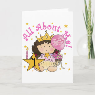 Carte Princess All About Me 1st Birthday Tshirts