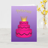 Carte Princess Birthday Card (Fleur jaune)