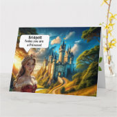 Carte Princess Birthday Card (Fleur jaune)