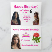 Carte Princess Birthday Card (Intérieur)