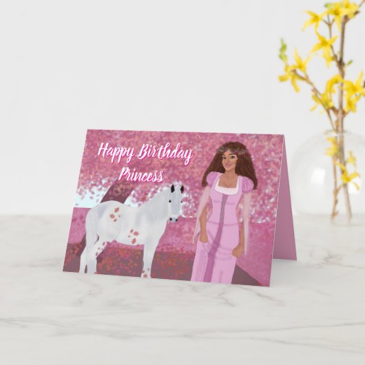 Carte Princess Birthday Card (Fleur jaune)