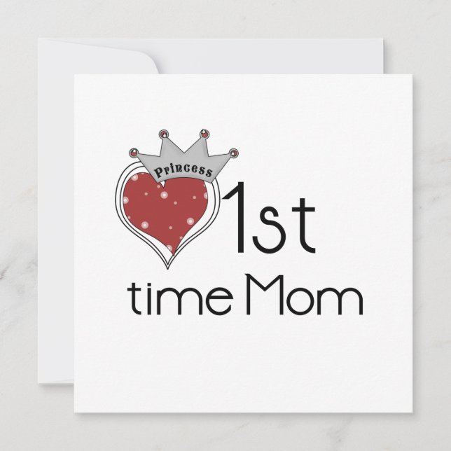 Carte Princess Heart 1st Time Maman Dons (Devant)