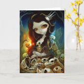 Carte "Princess of Bones" Greeting Card (Fleur jaune)