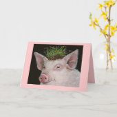 Carte Princess Pig (Fleur jaune)