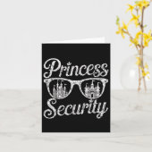 Carte Princess Security Funny Graphic Halloween T-shirt. (Fleur jaune)