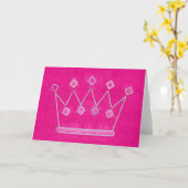 Carte princesse (Fleur jaune)