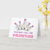 Carte Princesse (Fleur jaune)