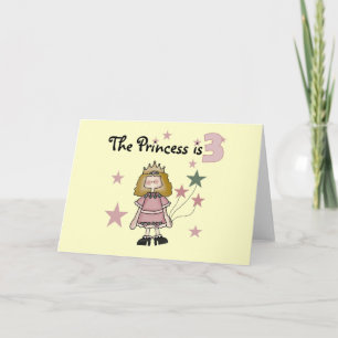 Carte Princesse 3e Anniversaire Tshirts et cadeaux
