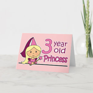 Carte Princesse Âge 3