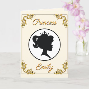 Carte Princesse Anniversaire Son Altesse Royale Nom et â