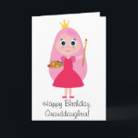 Carte Princesse Artist Granddaughter d'anniversaire<br><div class="desc">Cette carte est pour une petite-fille de princesse-artiste sur son anniversaire. Les articles assortis,  tels que le tablier de l'enfant et l'autocollant,  sont disponibles au penguincornerstore sous les catégories appropriées.</div>