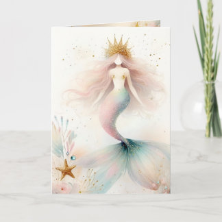 Carte princesse Boho Mermaid
