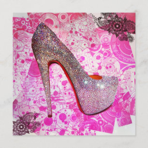 Carte Princesse Crystal Heel Salutation